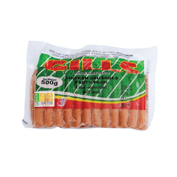 GILLS Chicken Sausages (Party Pack), 500g