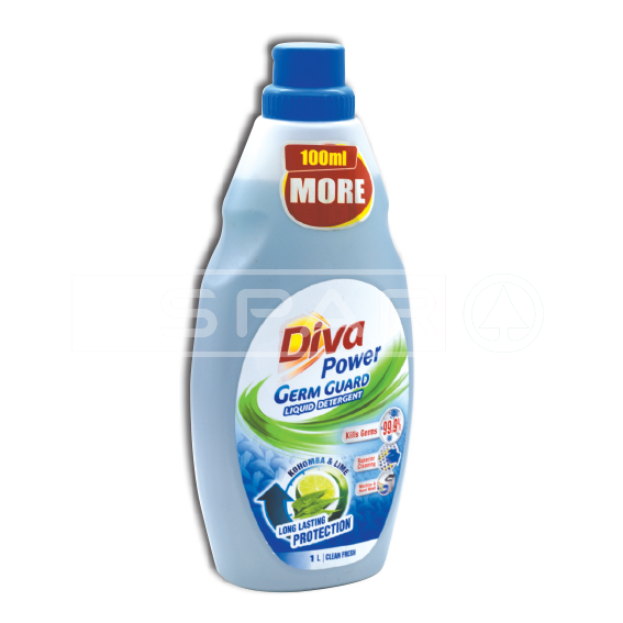 DIVA Power Germ Guard Liquid Detergent, 1l