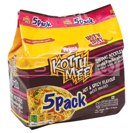 PRIMA Kottu Mee Hot and Spicy 5 Pack, 400g