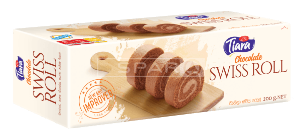 Tiara Swiss Roll Chocolate  200G Groceries