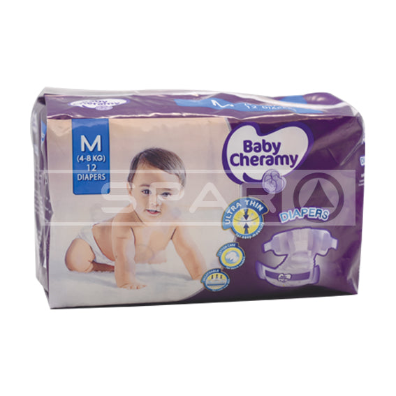 BABY CHERAMY Medium Diaper, 12's
