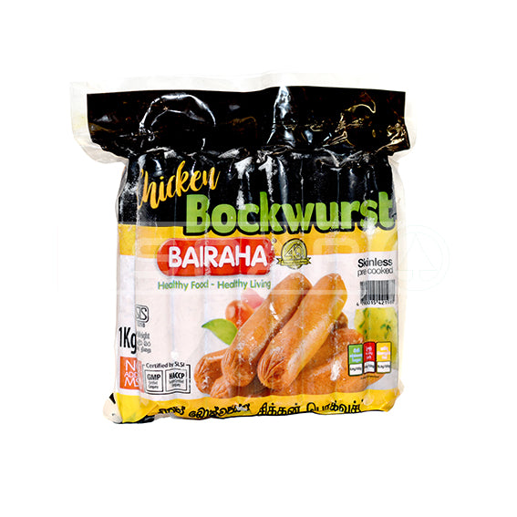 Bairaha Chicken Bockwurst  Sausages, 1kg