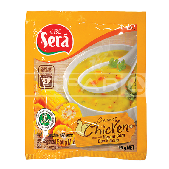 SERA Cream of Chicken Sweet Corn Quick Soup, 50g