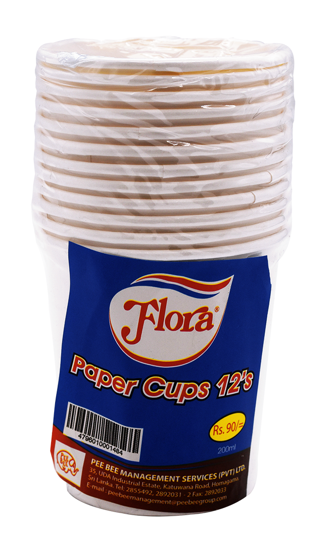FLORA Paper Cups 12's