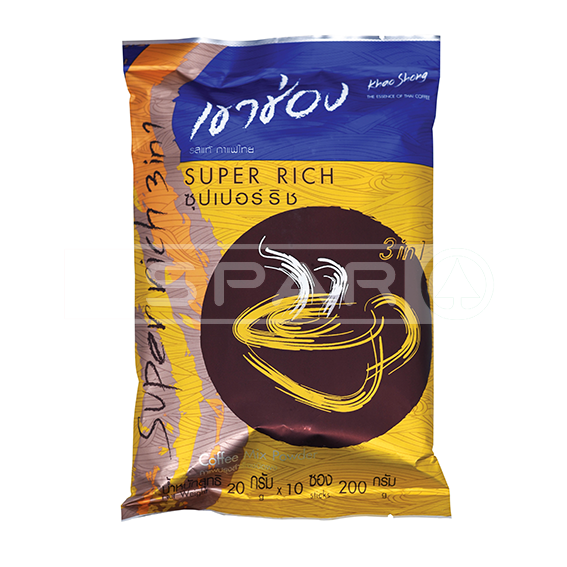 KHAO SHONG Instant Coffee 3 In 1 Super Rich 10s, 200g