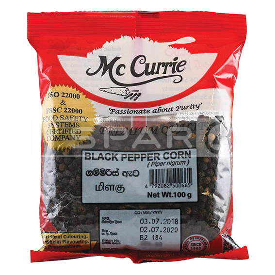 MC CURRIE Black Pepper Powder, 100g