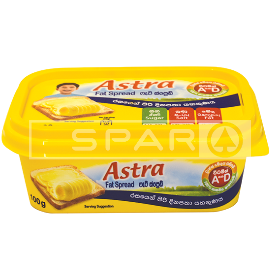 Astra Fat Spread Square Tub, 100g - SPAR Sri Lanka