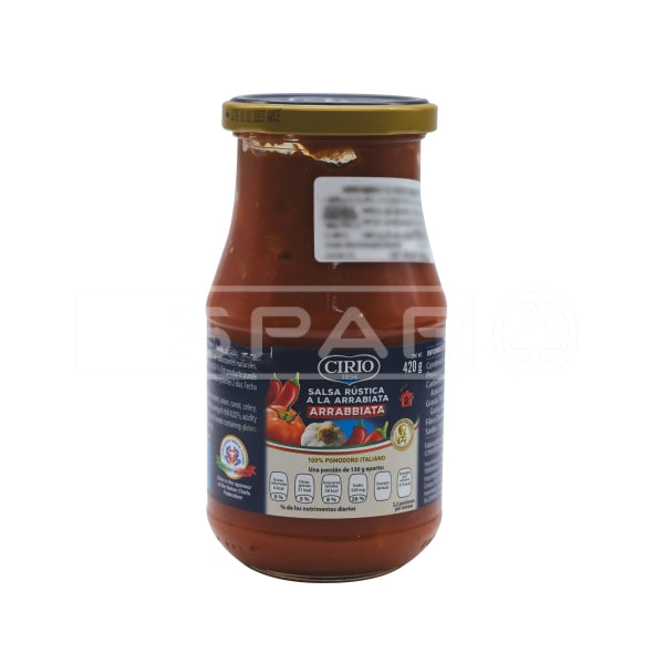 Cirio Pasta Sauce With Arrabbiata 420G Groceries