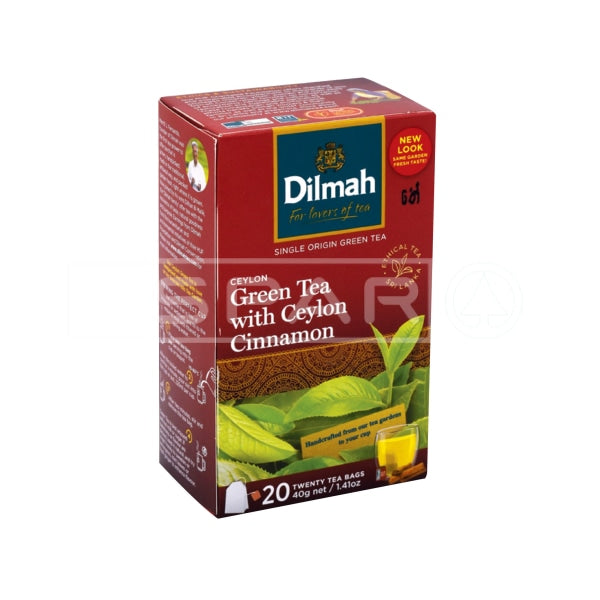 Dilmah Green Tea With Cinnamon 20S 40G Beverages