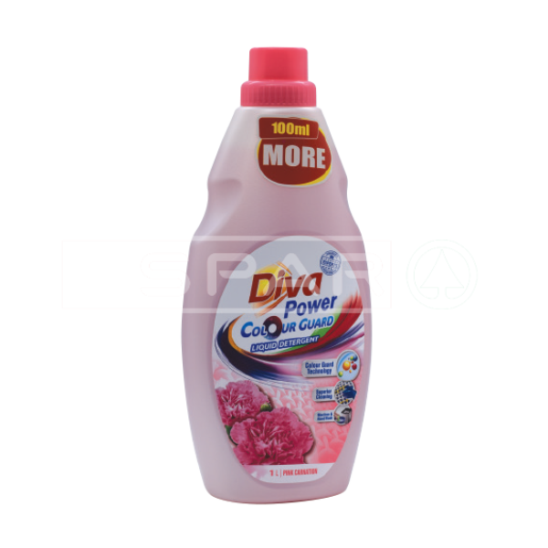 Diva Power Colour Guard Liquid Detergent 1L Household Items