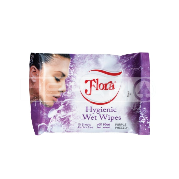 Flora Hygienic Wet Wipes 10S Personal Care