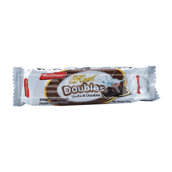 Maliban Biscuit Doubles Cream Chocolate & Vanilla 100G Groceries