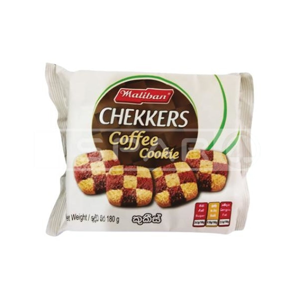 Maliban Checkers Coffee Cookie 195G Grocery
