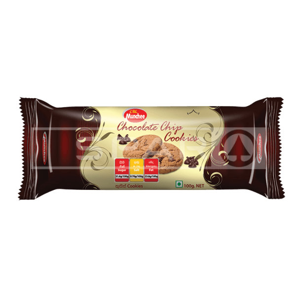 Munchee Chocolate Chip Cookies 100G Groceries