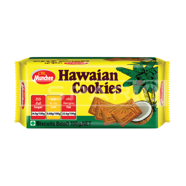 Munchee Hawaian Cookies 100G Groceries