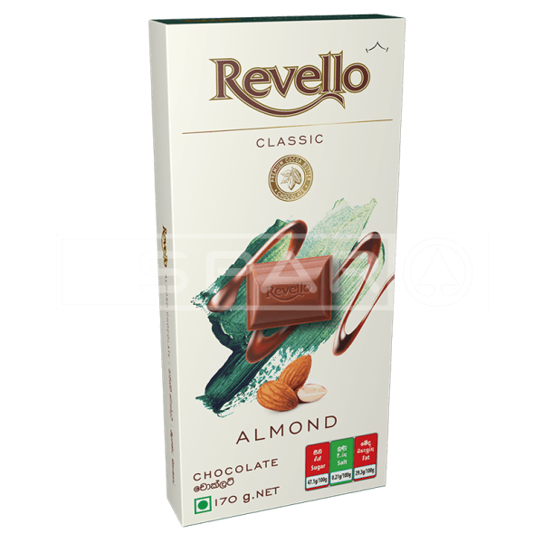 Revello Chocolate Almond 170G Groceries
