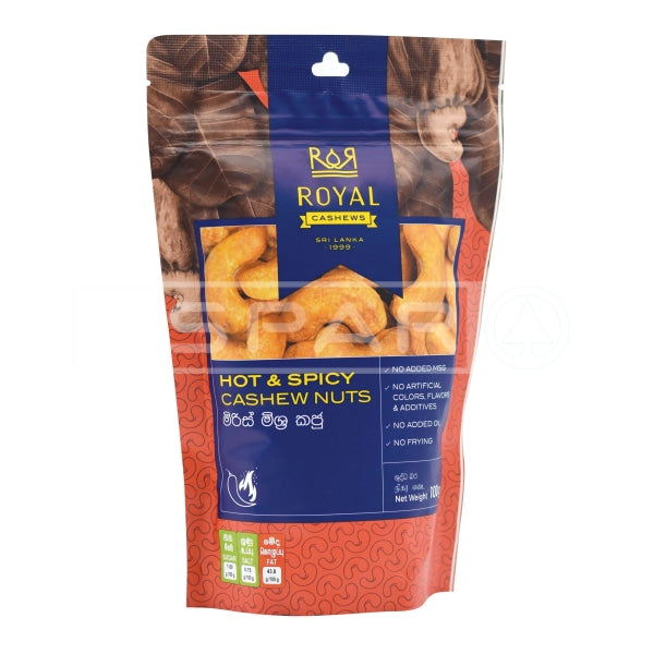 Royal Cashew Hot & Spicy Nuts 100G Sweet Snacks