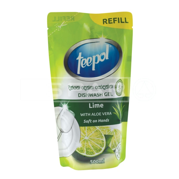 Teepol Dishwash Lime Refill Pack 500Ml Household Items